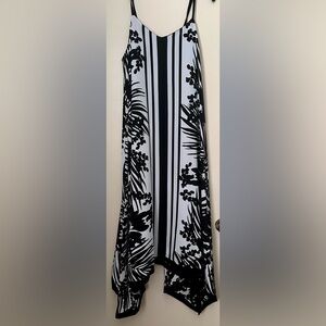 Spaghetti strap long flowing dress